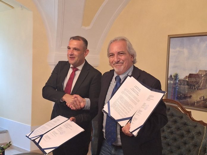 Župan Matija Posavec i Salvatore Basile, direktor međunarone mreže Eko regija