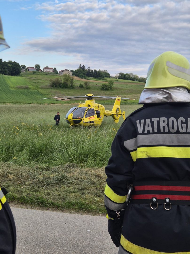 vatrogasci i helikopter u Brezničkom Humu