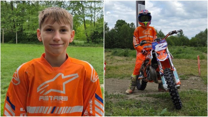 Niko Slaviček na motoru