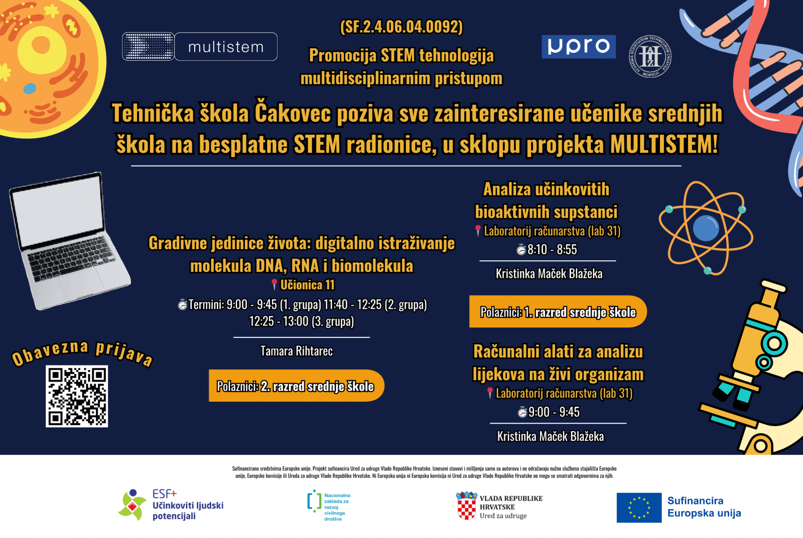 Plakat za MULTISTEM radionicu 01122025