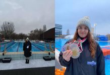 Sara Puklavec iz Preloga u vodi od 3 stupnja osvojila šest medalja! Sara Puklavec ledeno plivanje
