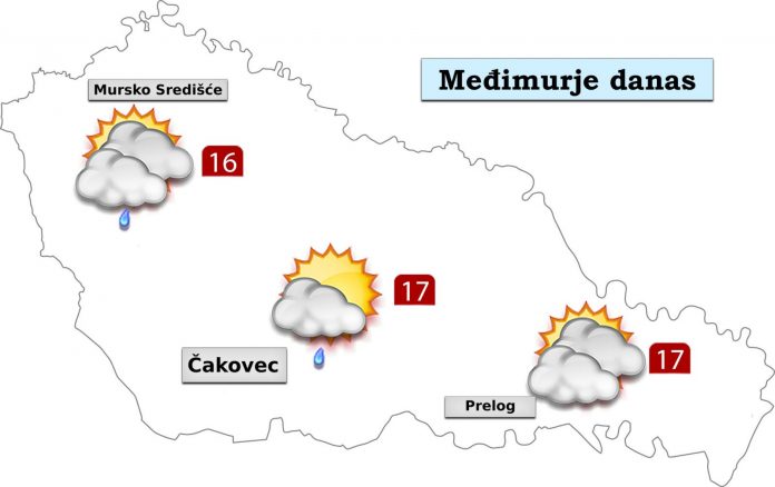 Četvrtak donosi djelomično sunčana i oblačnija razdoblja, poslijepodne uz mogućnost prolazne kiše ili lokalnog pljuska. Vjetar slab do umjeren jugozapadni, a poslijepodne sjeveroistočni. Jutarnja temperatura između 4 do 7°C, a najviša dnevna od 14 do 17°C. U petak će biti djelomično sunčano, povremeno uz više oblaka i većinom suho. Vjetar slab južnih smjerova. Jutarnja temperatura između 5 do 8°C, a najviša dnevna od 15 do 18°C.