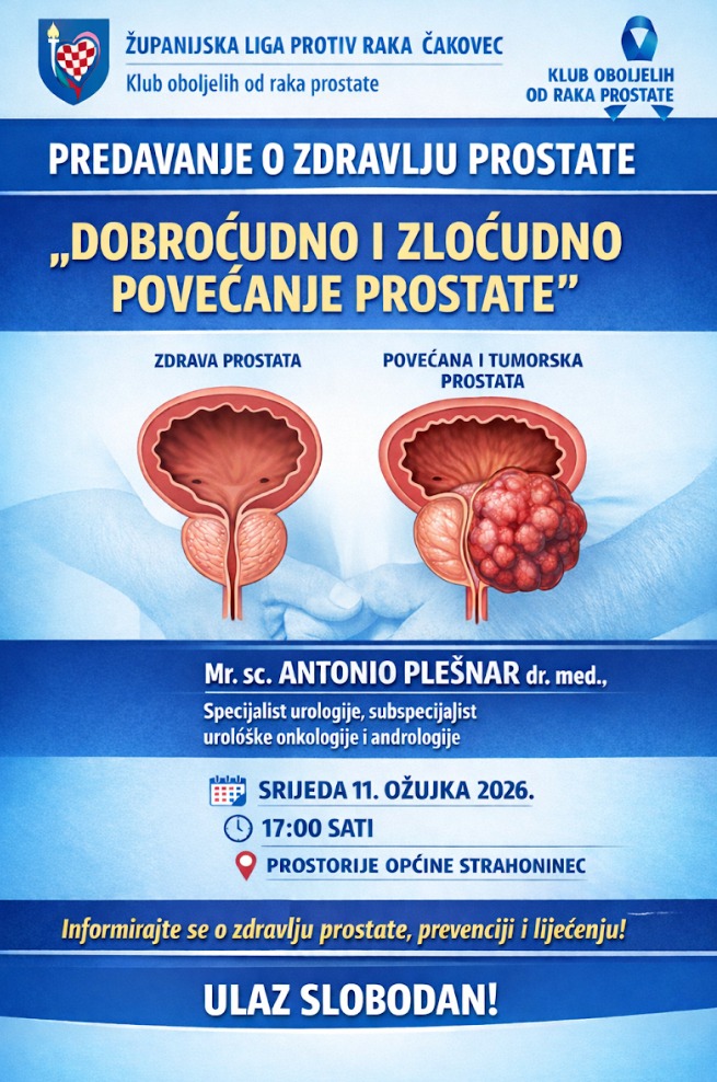 Predavanje o zdravlju prostate u Općini Strahoninec