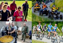 vinski pohod, bicikliranje, kuhanje graha, motorna budnica