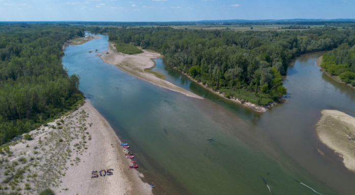 Drava-Mura, ušće