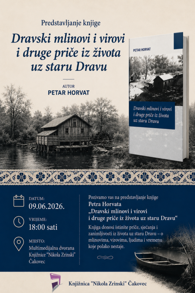 Predstavljanje knjige Dravski mlinovi i virovi i druge priče iz života uz staru Dravu