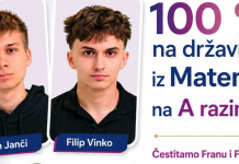 Fran Janči i Filip Vinko iz Slavenskog bez greške riješili maturu iz matematike! Posebno su se istaknuli Fran Janči i Filip Vinko, koji su ispit državne mature iz Matematike na A razini riješili sa stopostotnom...